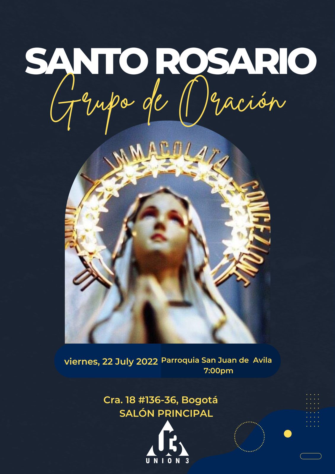 santo rosario 22 de julio