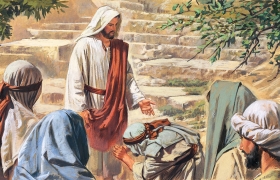 Jesus y leprosos
